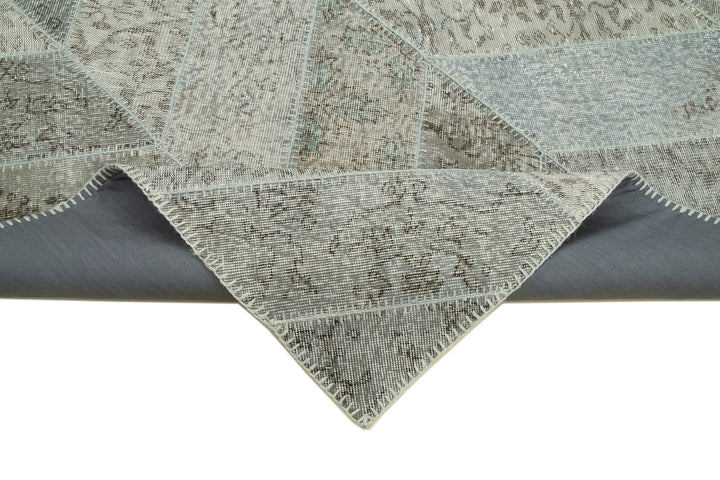 6x9 Grey Modern Patchwork Rug - 31023