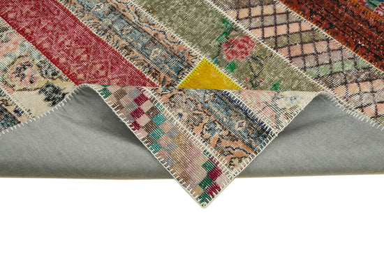 7x10 Multicolor Modern Patchwork Rug - 31027