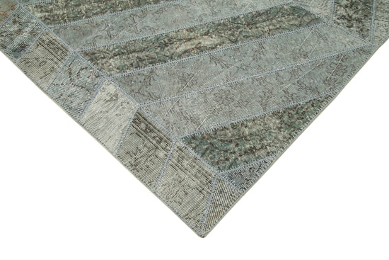 6x10 Grey Modern Patchwork Rug - 31030