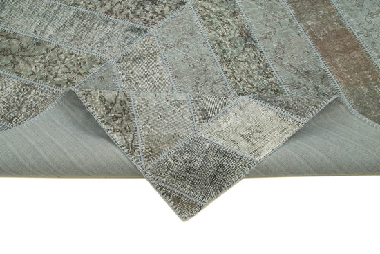 6x10 Grey Modern Patchwork Rug - 31030