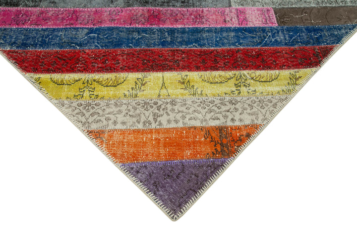 6x10 Multicolor Modern Patchwork Rug - 31031
