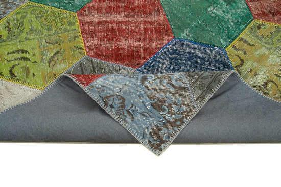 7x10 Multicolor Modern Patchwork Rug - 31034