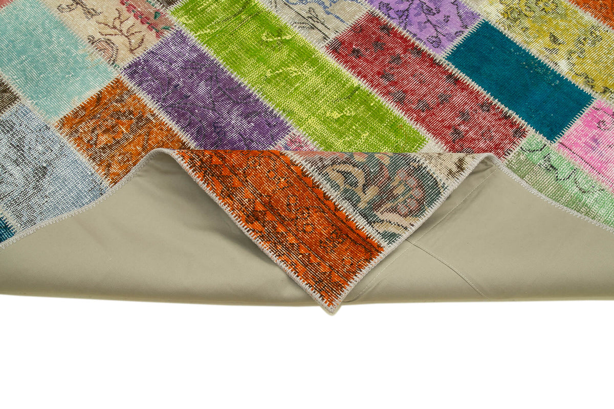 7x10 Multicolor Modern Patchwork Rug - 31036