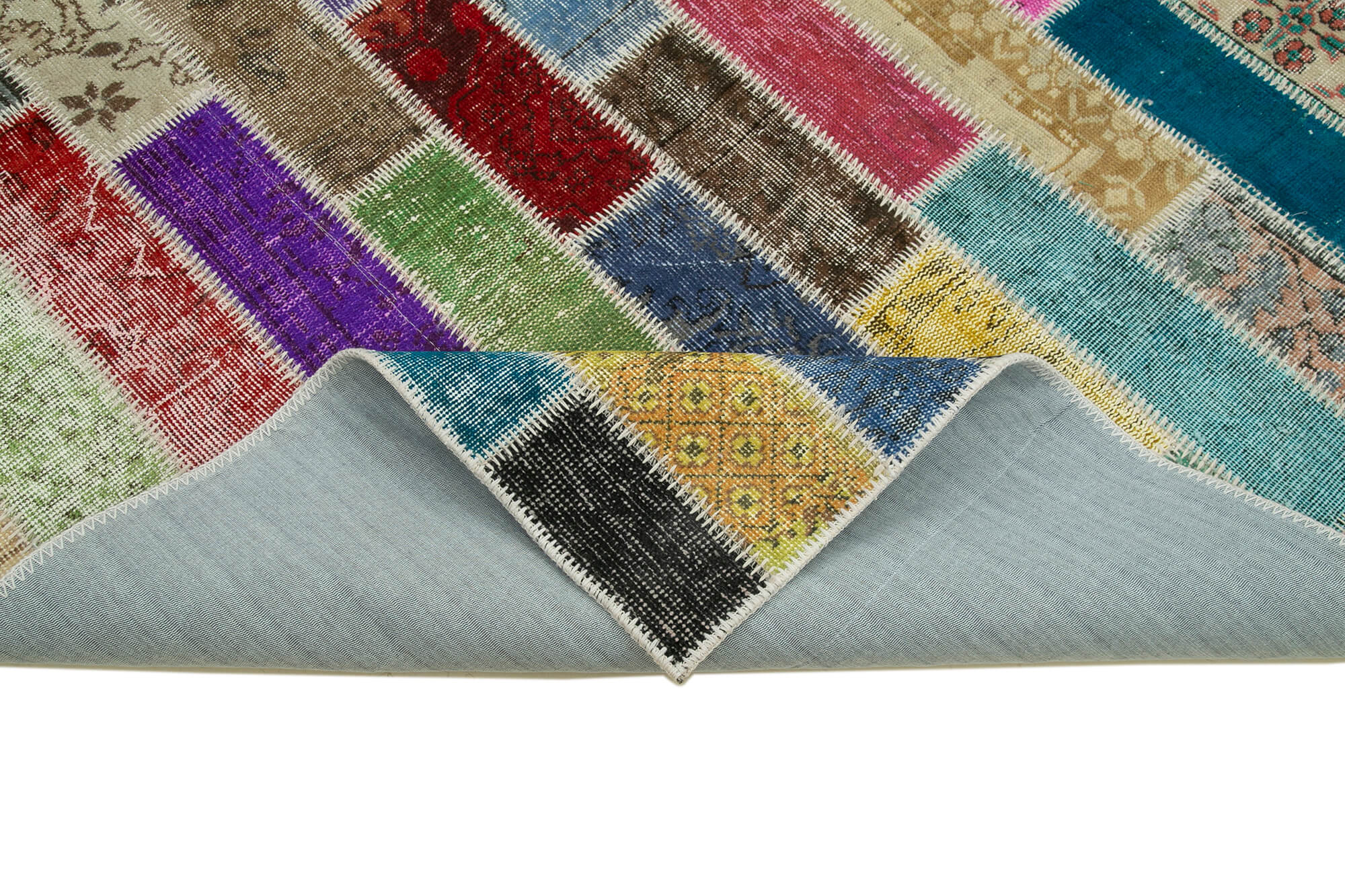 7x10 Multicolor Modern Patchwork Rug - 31039