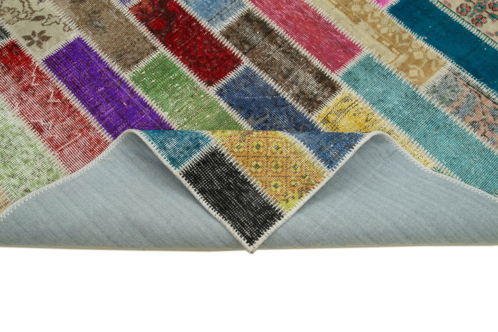 7x10 Multicolor Modern Patchwork Rug - 31039