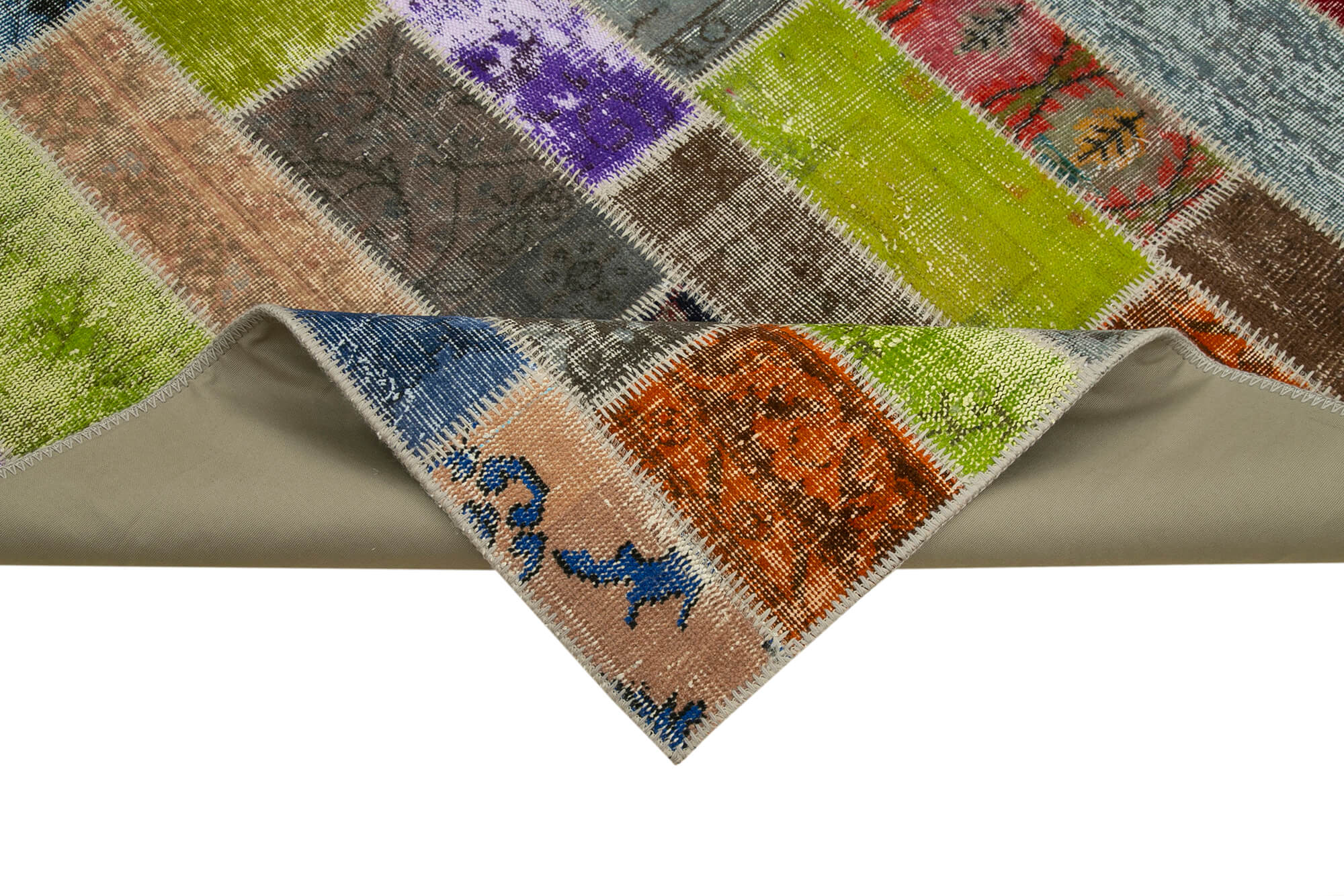 7x10 Multicolor Modern Patchwork Rug - 31041