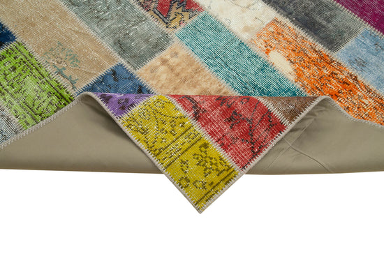 7x10 Multicolor Modern Patchwork Rug - 31042