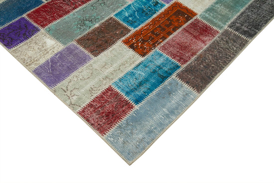 7x10 Multicolor Modern Patchwork Rug - 31043