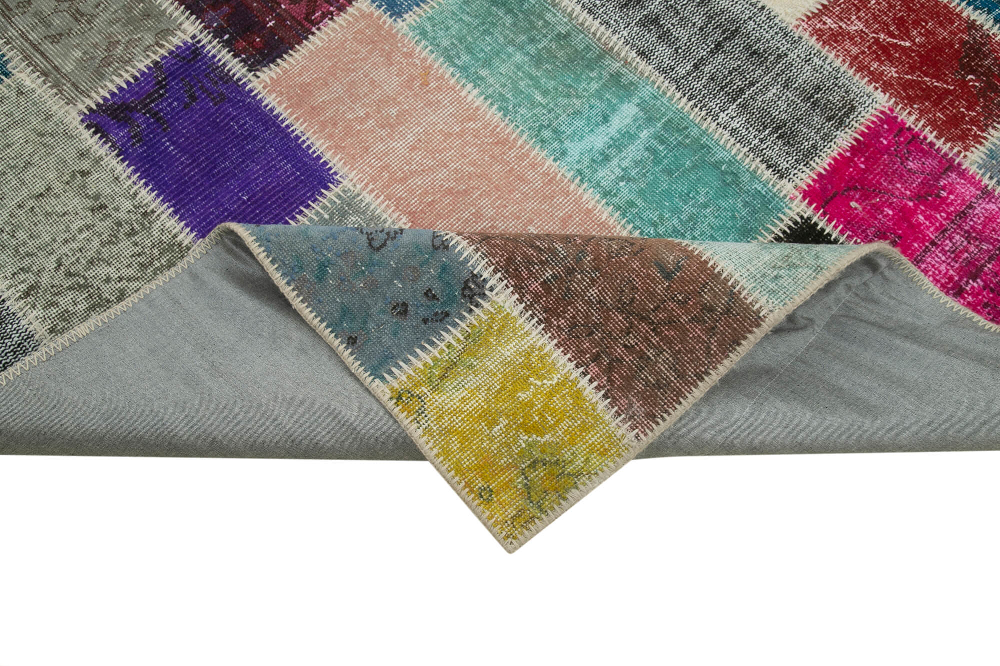 7x10 Multicolor Modern Patchwork Rug - 31043
