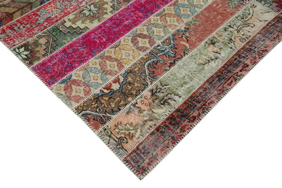 7x10 Multicolor Modern Patchwork Rug - 31044