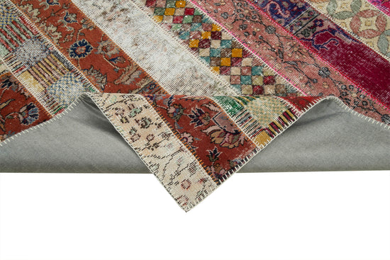 7x10 Multicolor Modern Patchwork Rug - 31044