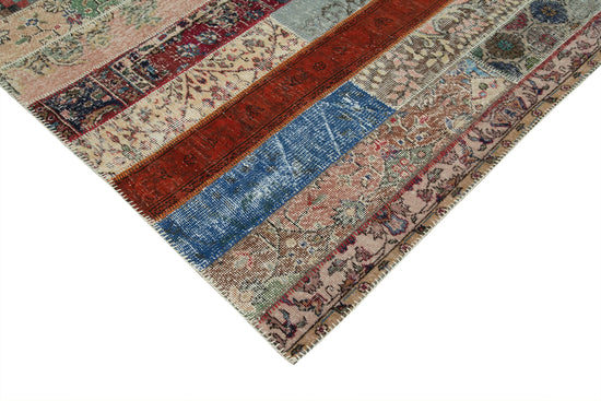 7x10 Multicolor Modern Patchwork Rug - 31045