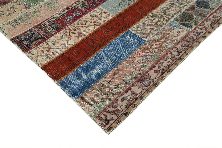 7x10 Multicolor Modern Patchwork Rug - 31045