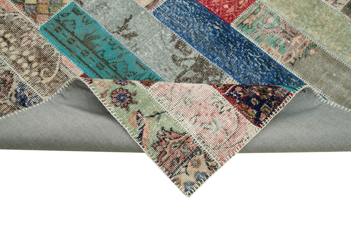 7x10 Multicolor Modern Patchwork Rug - 31045