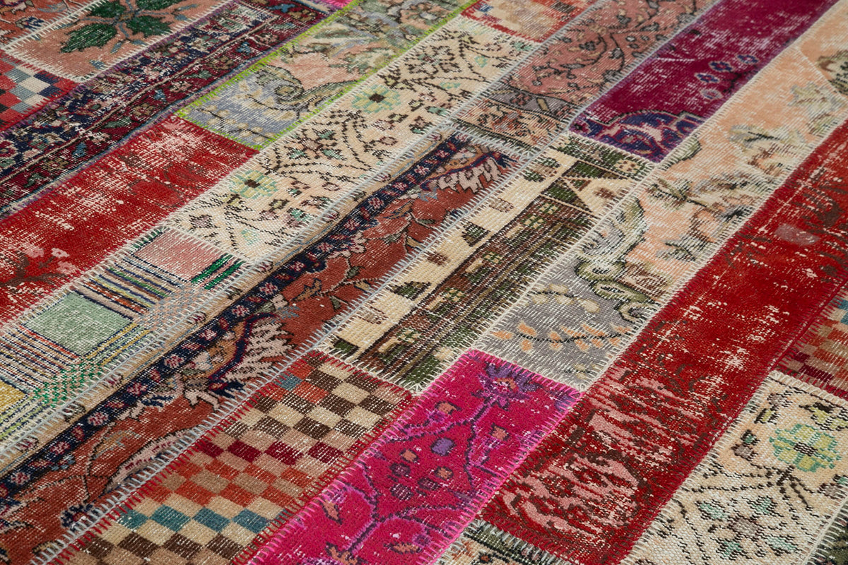 7x10 Multicolor Modern Patchwork Rug - 31047