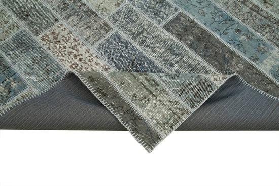 7x10 Grey Modern Patchwork Rug - 31050