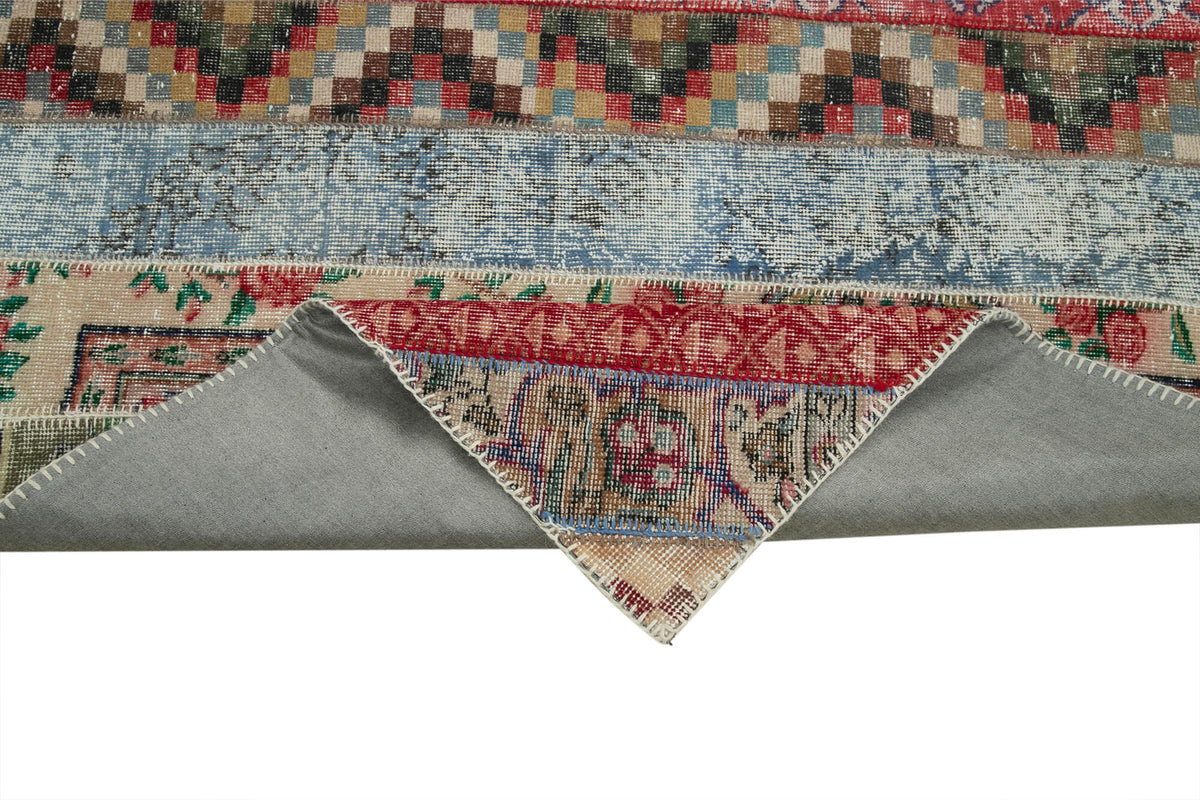 7x10 Multicolor Modern Patchwork Rug - 31052