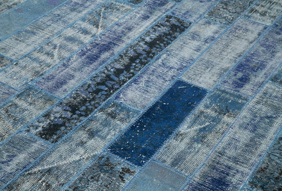 6x10 Blue Modern Patchwork Rug - 31053