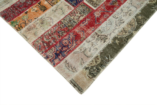 7x10 Multicolor Modern Patchwork Rug - 31054