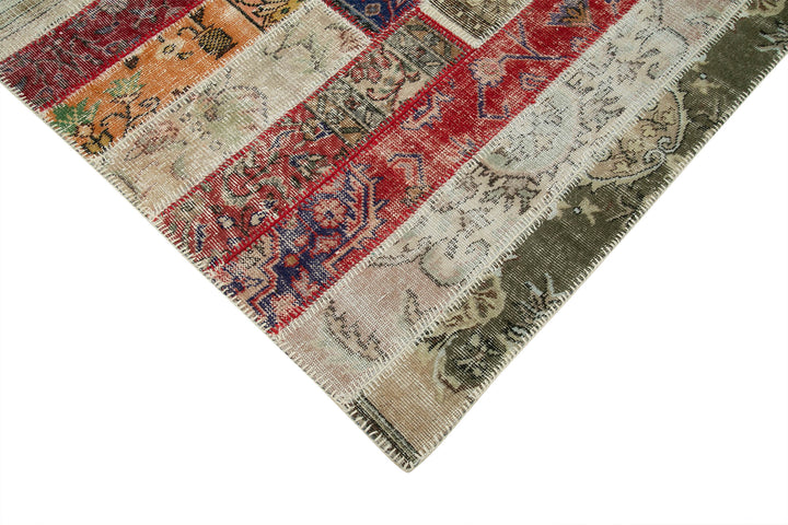 7x10 Multicolor Modern Patchwork Rug - 31054
