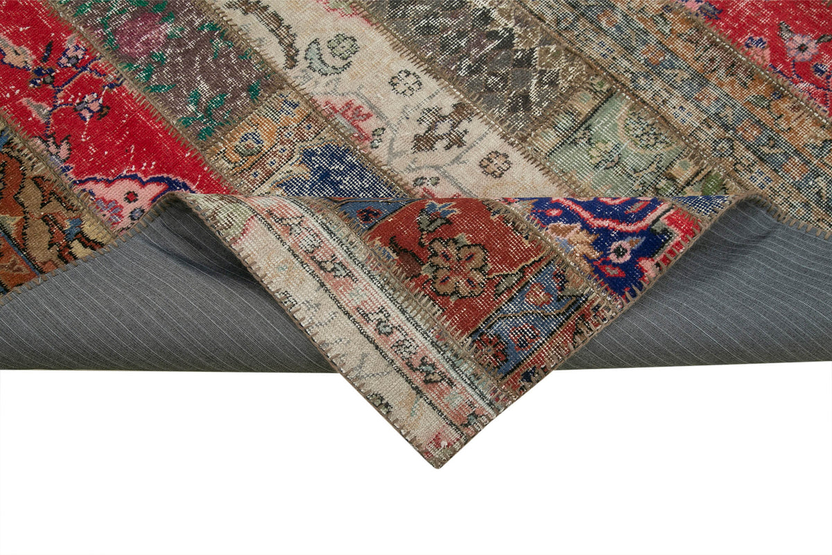 7x10 Multicolor Modern Patchwork Rug - 31055