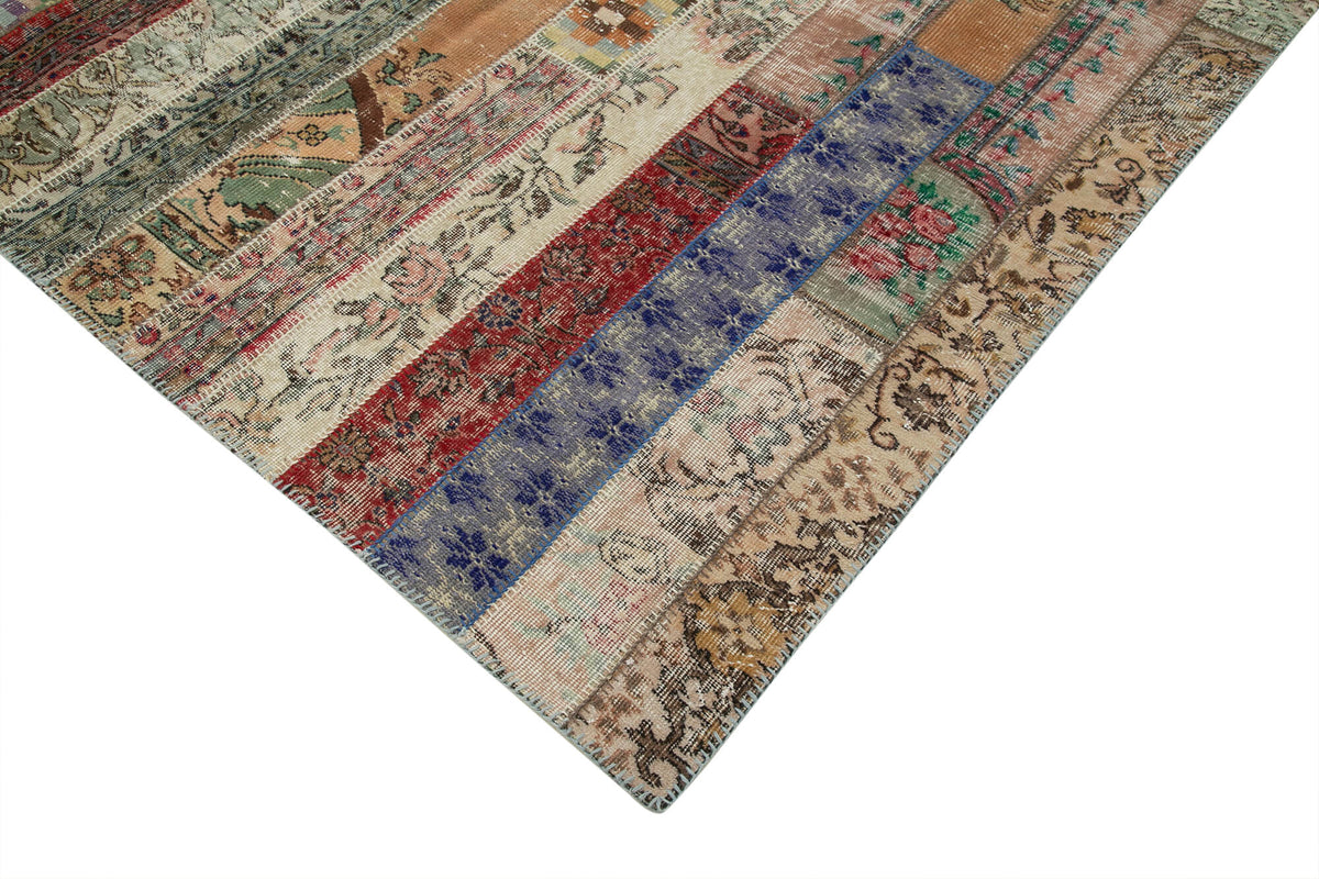 7x10 Multicolor Modern Patchwork Rug - 31056