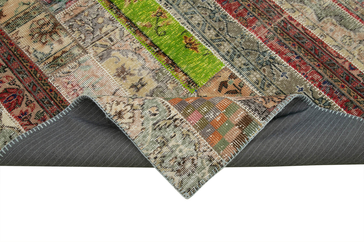 7x10 Multicolor Modern Patchwork Rug - 31056