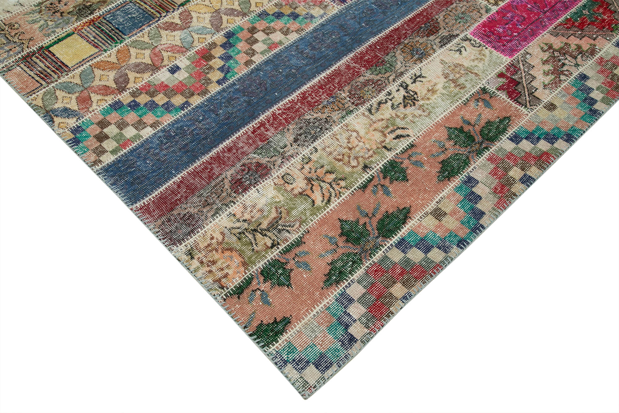 7x10 Multicolor Modern Patchwork Rug - 31057