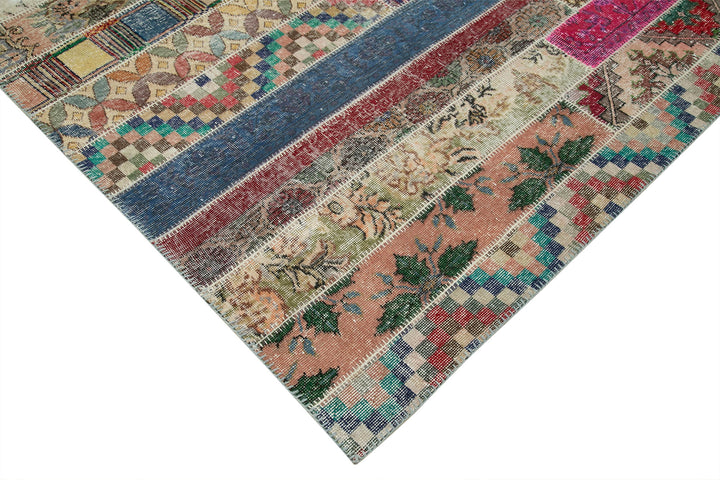 7x10 Multicolor Modern Patchwork Rug - 31057