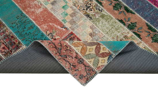 7x10 Multicolor Modern Patchwork Rug - 31057