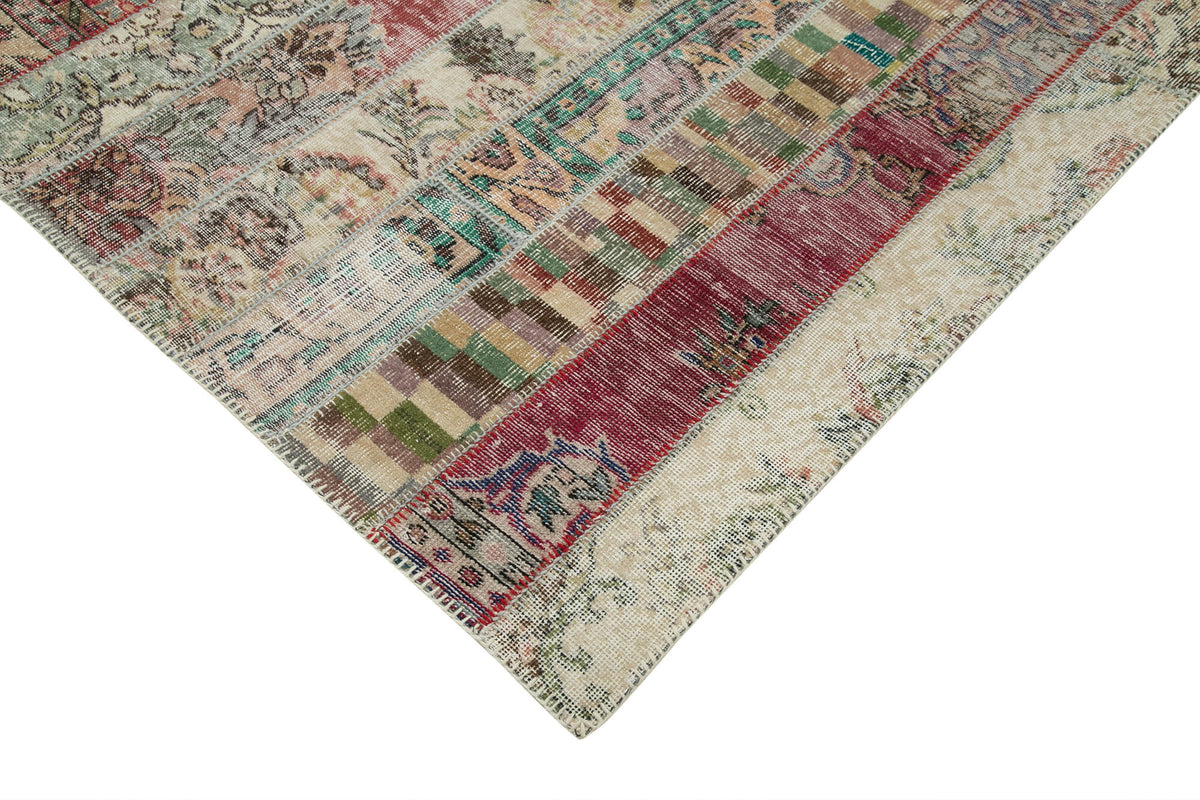 7x10 Multicolor Modern Patchwork Rug - 31058