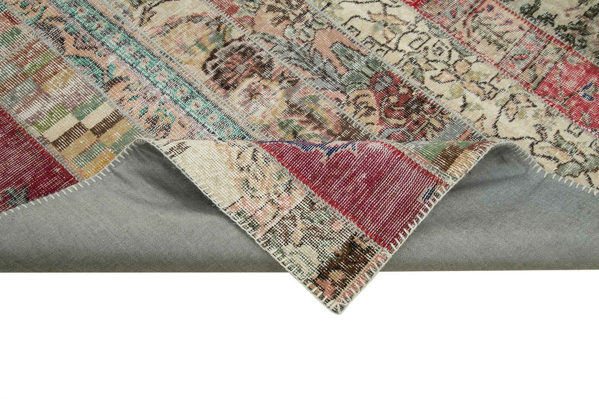 7x10 Multicolor Modern Patchwork Rug - 31058