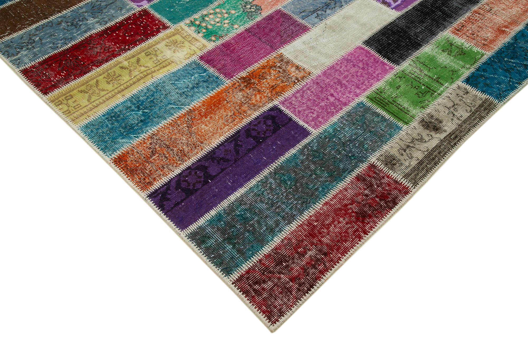 6x10 Multicolor Modern Patchwork Rug - 31062