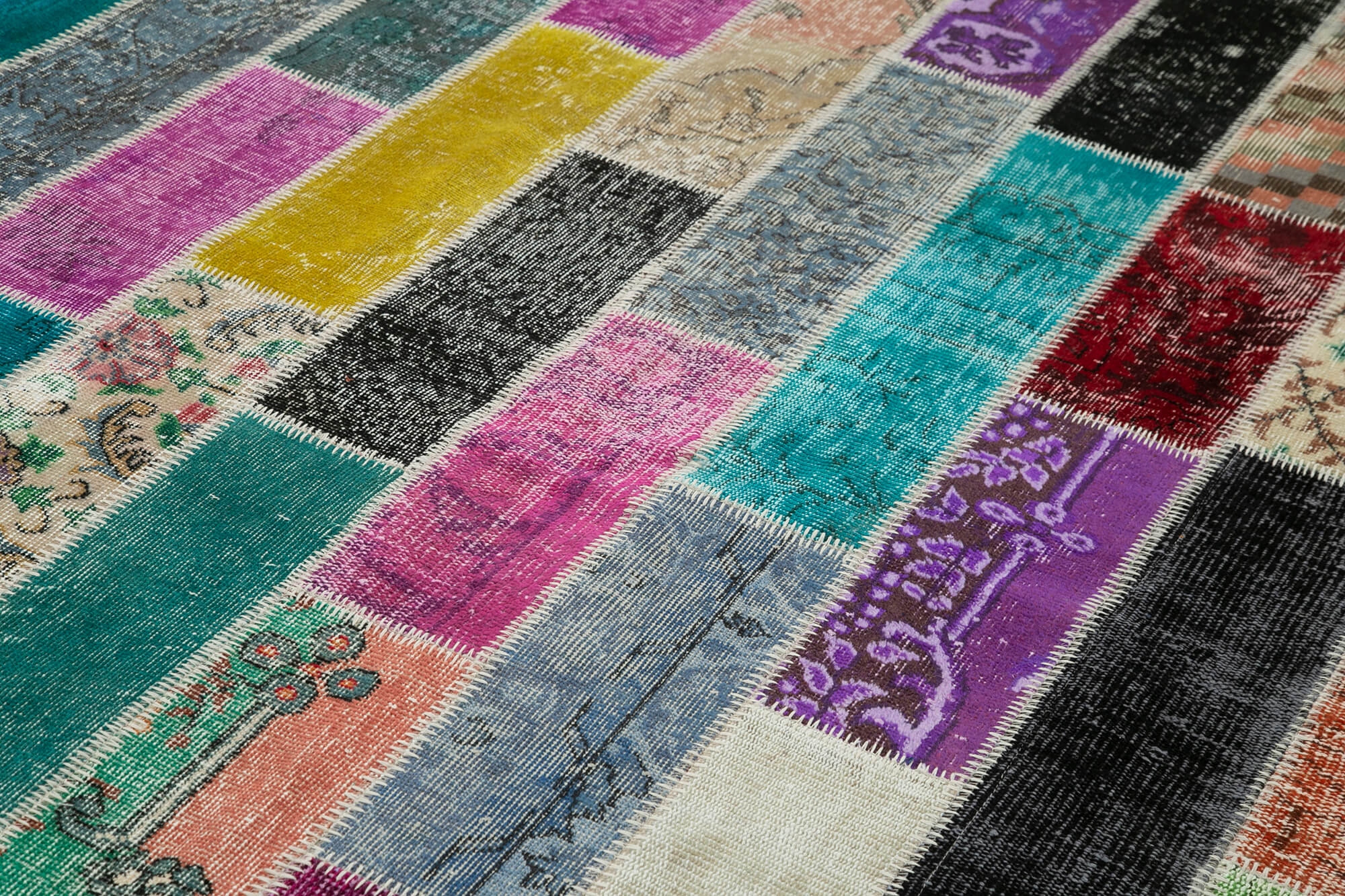 6x10 Multicolor Modern Patchwork Rug - 31062
