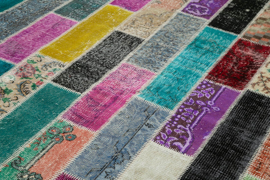 6x10 Multicolor Modern Patchwork Rug - 31062