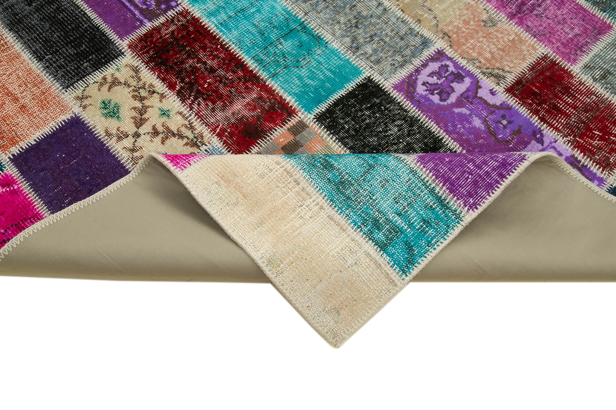 6x10 Multicolor Modern Patchwork Rug - 31062