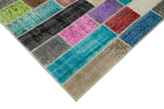 6x10 Multicolor Modern Patchwork Rug - 31063
