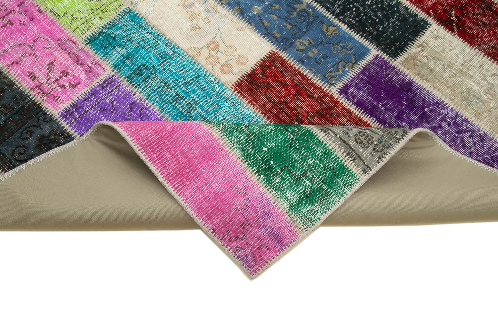 6x10 Multicolor Modern Patchwork Rug - 31063