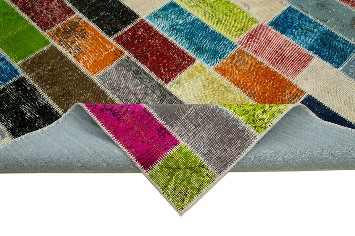 7x10 Multicolor Modern Patchwork Rug - 31064