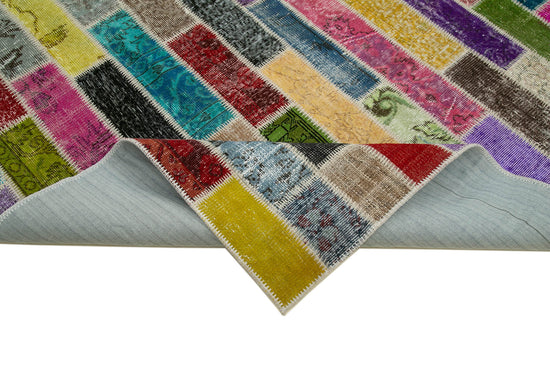 7x10 Multicolor Modern Patchwork Rug - 31065