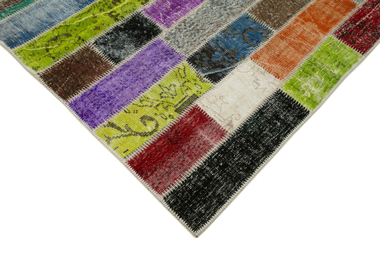 6x10 Multicolor Modern Patchwork Rug - 31066