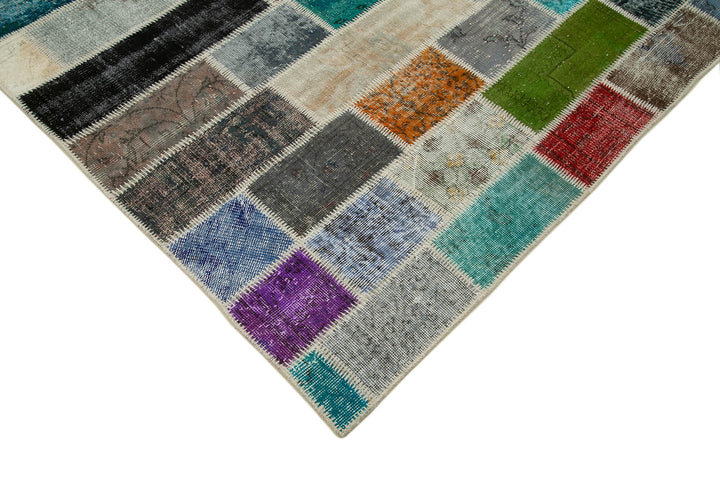 7x10 Multicolor Modern Patchwork Rug - 31068