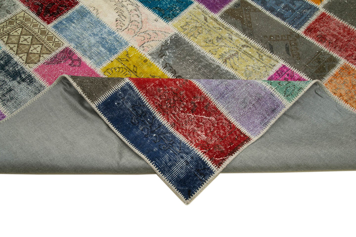 7x10 Multicolor Modern Patchwork Rug - 31068