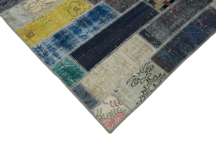 7x10 Multicolor Modern Patchwork Rug - 31069