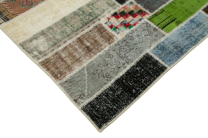 7x10 Multicolor Modern Patchwork Rug - 31070