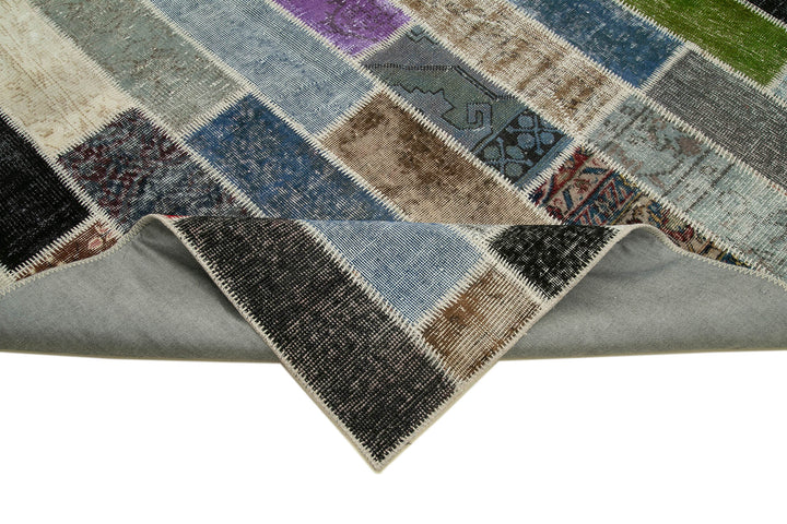 7x10 Multicolor Modern Patchwork Rug - 31070