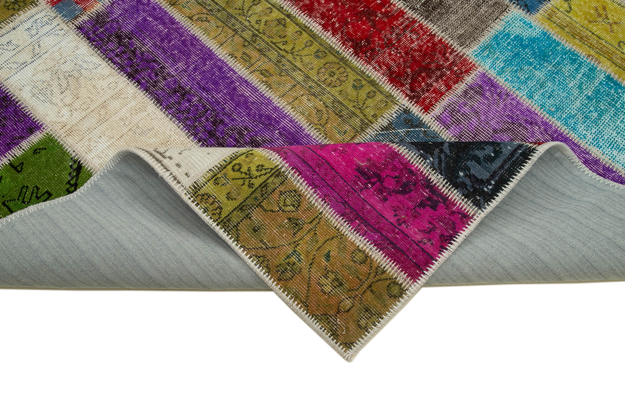 7x10 Multicolor Modern Patchwork Rug - 31072
