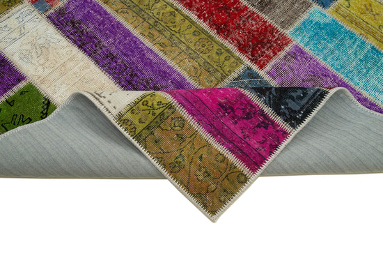 7x10 Multicolor Modern Patchwork Rug - 31072