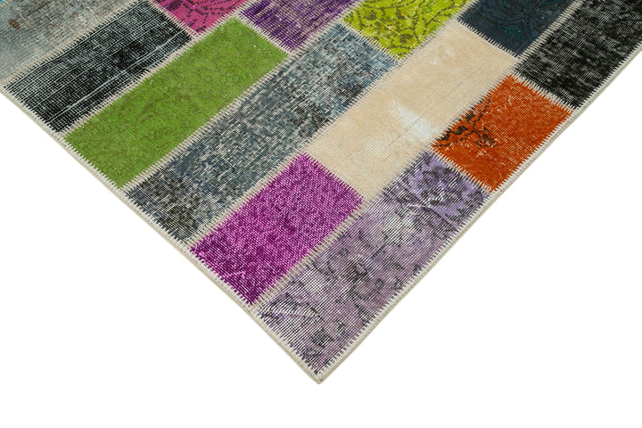 7x10 Multicolor Modern Patchwork Rug - 31073