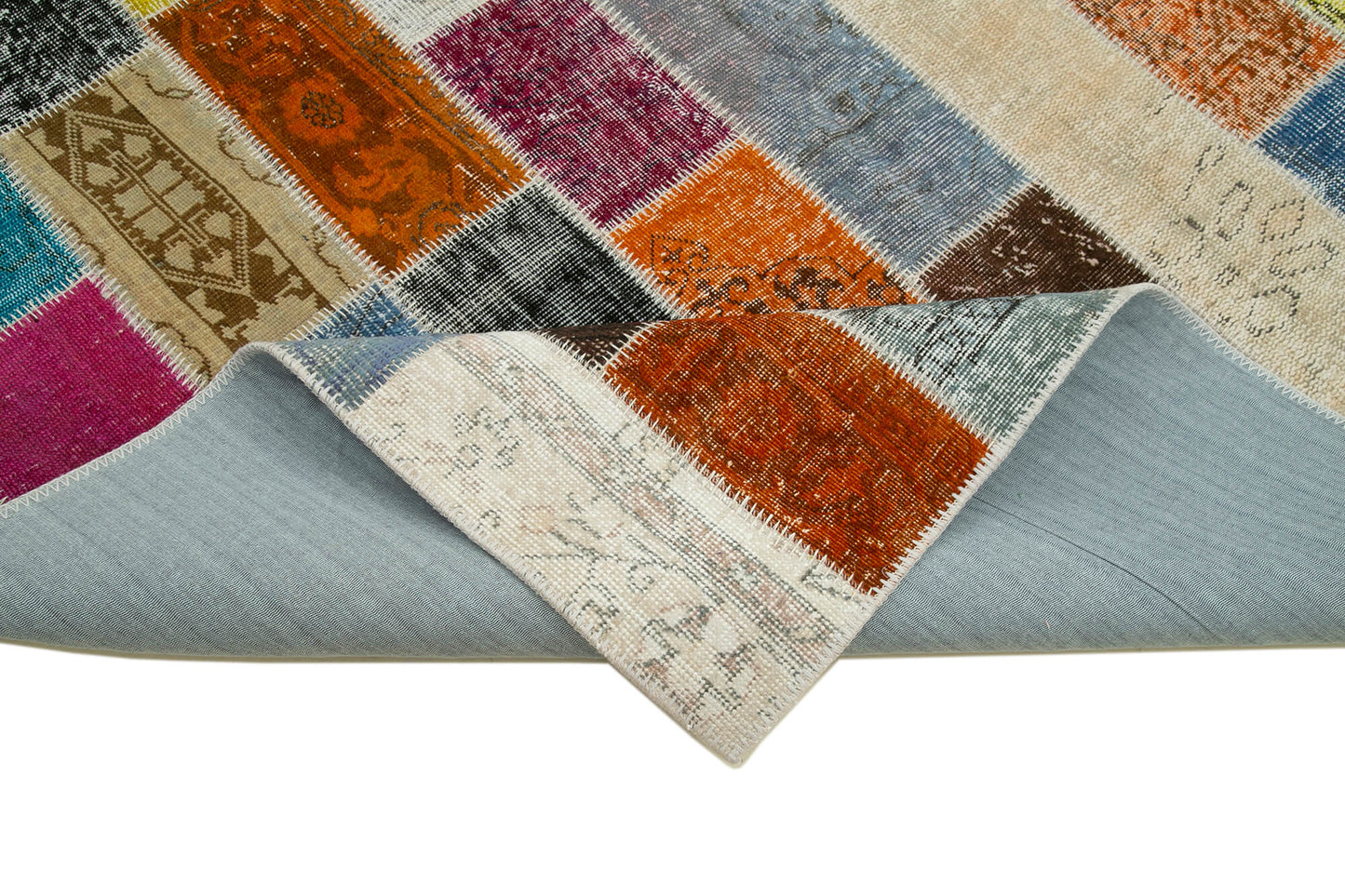 7x10 Multicolor Modern Patchwork Rug - 31074
